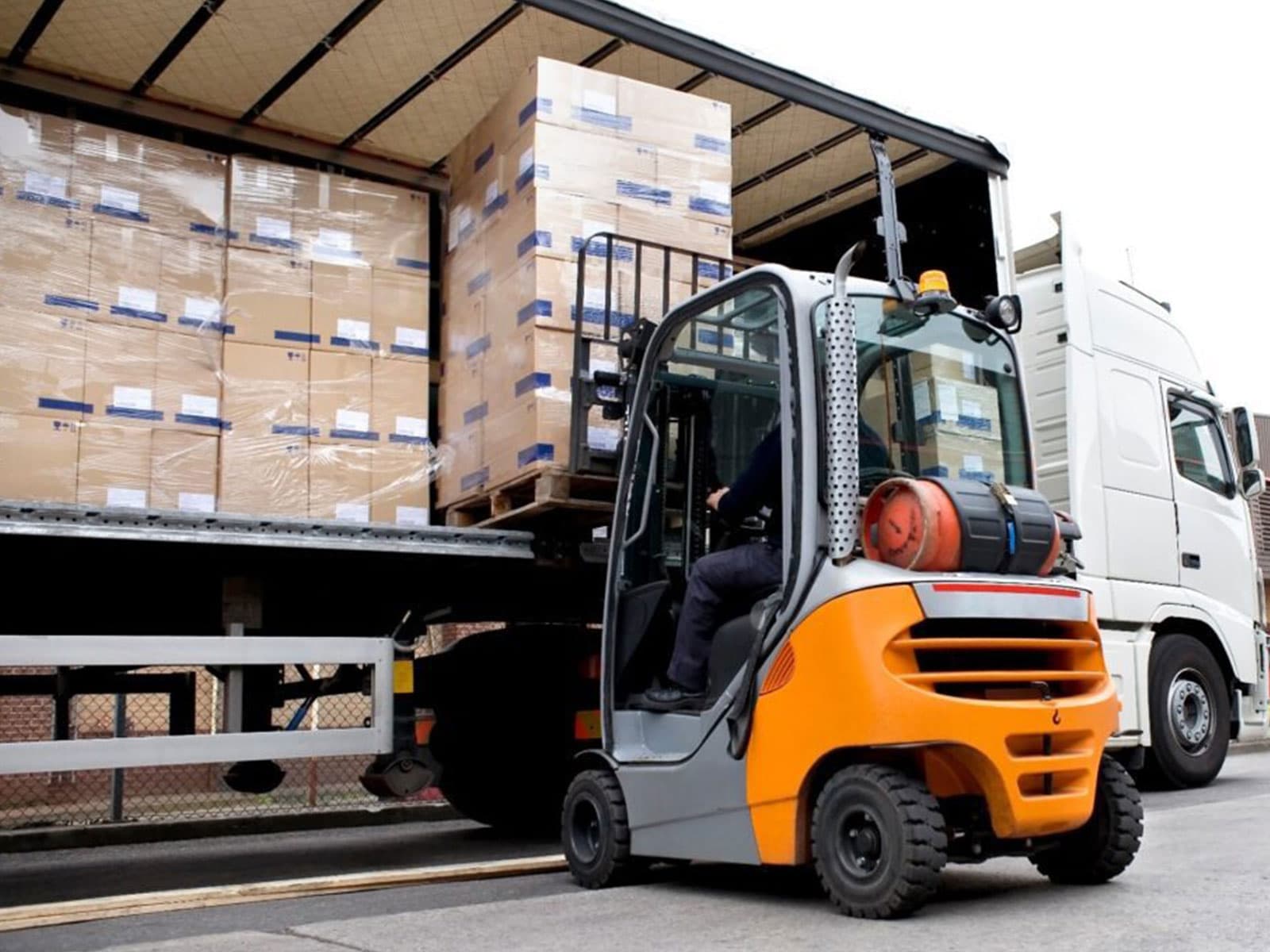 Warehouse team at work